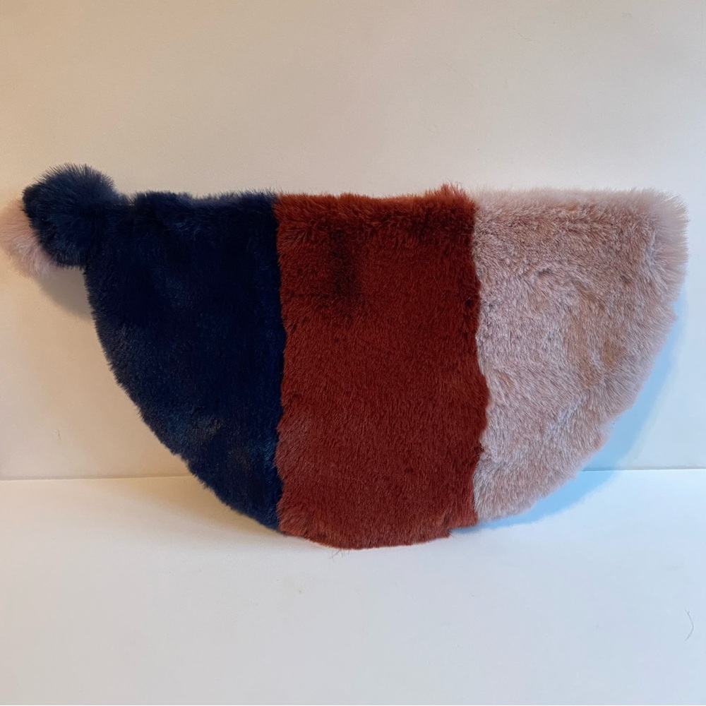 Madewell faux fur half moon clutch, New